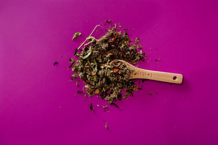 BLUSH BERRY Organic Wild Raspberry Hibiscus Tea