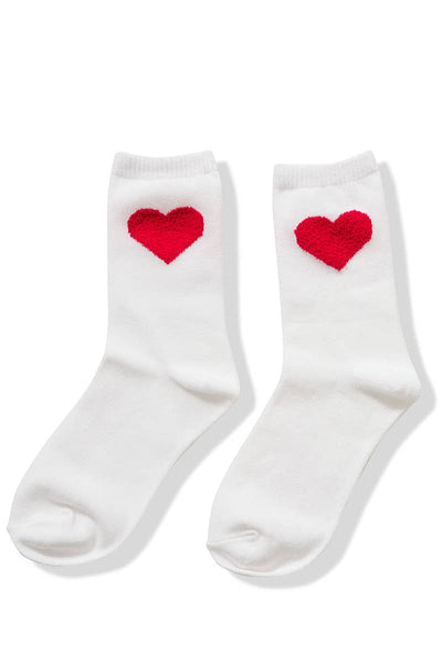 24 POPS Valentine Heart Crew Socks