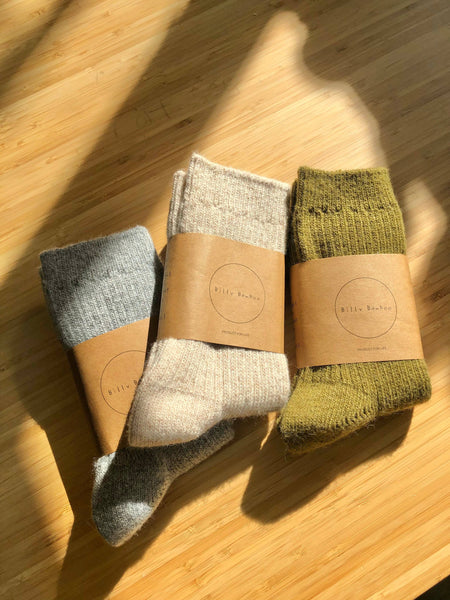 BILLY BAMBOO ICELAND WOOL SOCKS - neutral