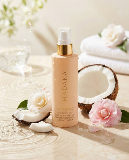 HADAKA WONDER Moisturizing & Radiance Luxe Body Oil with Marula