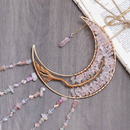 Crystolver 60cm Crystal Tree of Life Moon Dreamcatcher