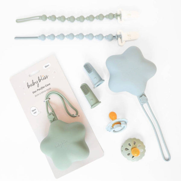 Baby Bliss Star Pacifier Holder Case