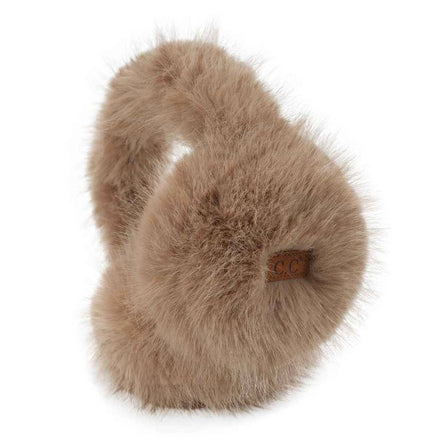 CC Solid Color Long Fur Winter Earmuff