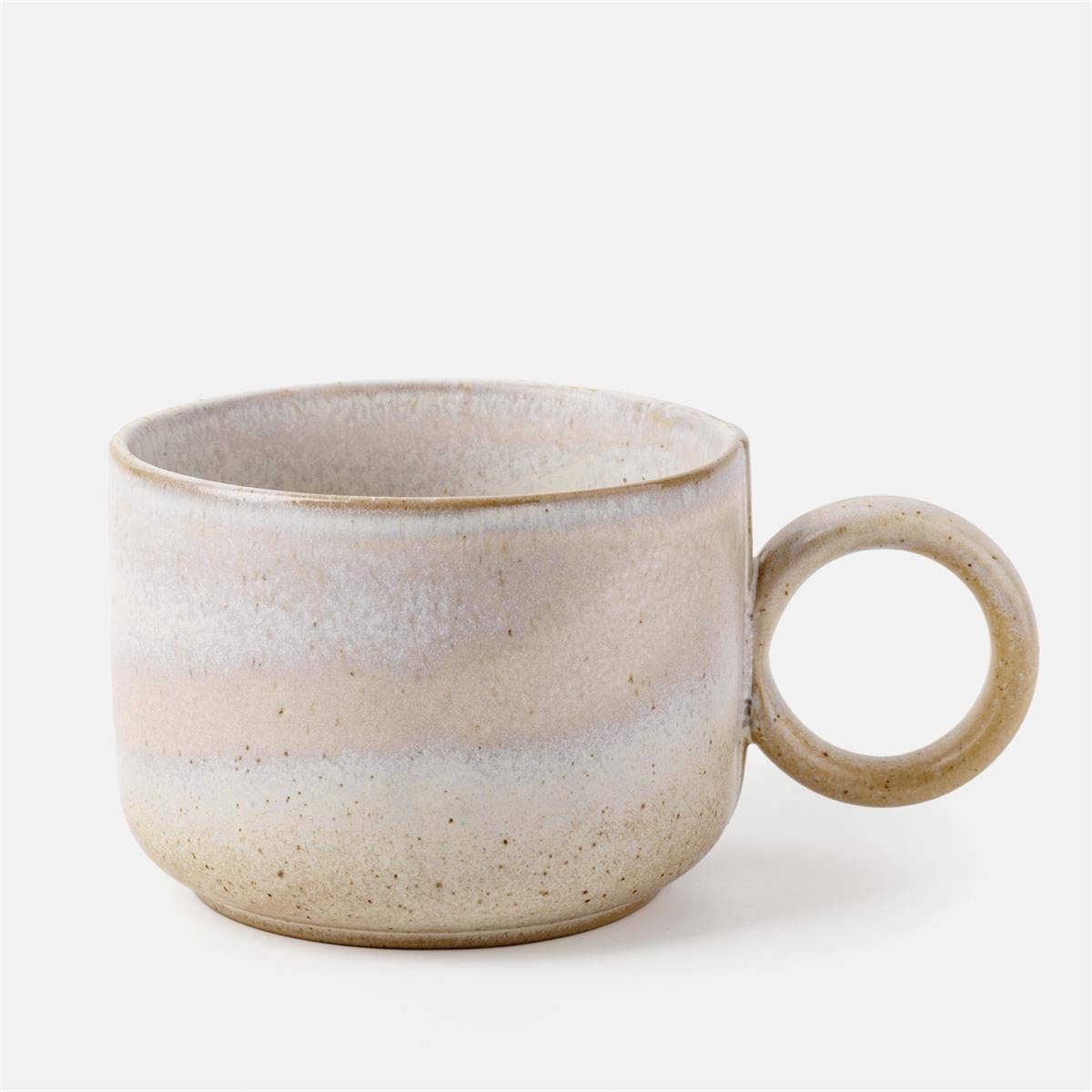 TRUU Reactive Glaze Ceramic Handled Mug , 6.2x4.1x3