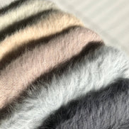 BILLY BAMBOO FLUFFY ANGORA MITTENS - neutral