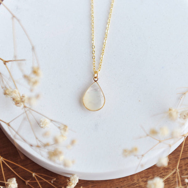 Oh So Lovely NADIA, Stunning Mother of pearl Charm Necklace