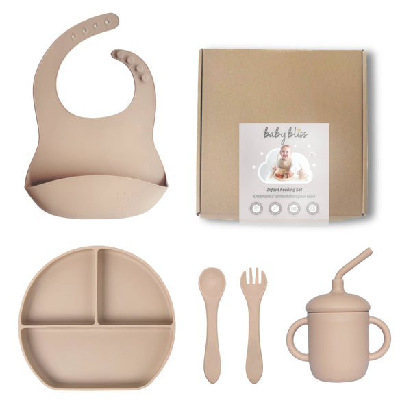 Baby bliss Infant Feeding Set, Baby Mealtime Gift Set with Box