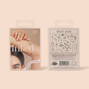 INKED BY DANI Linear Temporary Tattoo Pack