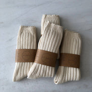 BILLY BAMBOO CHUNKY RIBBED COTTON HIGH SOCKS