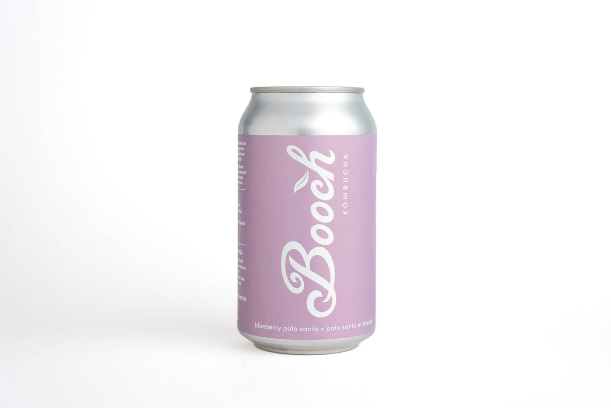 BOOCH- Blueberry Palo Santo Kombucha Can