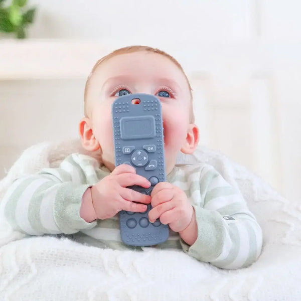 Baby bliss Sensory Popper Teether Phone - Sage