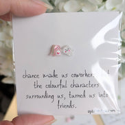 UNLIFTED INK Coworker BFF Card with 2 Mini Figurines & Custom Message