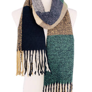 JC Softer Than Cashmere Colorblock Blanket Scarf