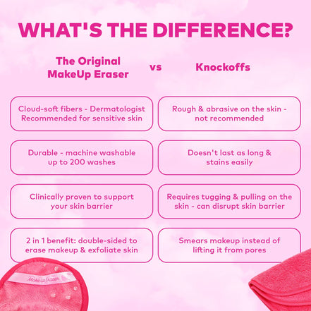 MAKE UP ERASER Original Pink MakeUp Eraser PRO