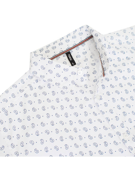 URBAN FITZ TOKU Classic Paisley Print Short-Sleeve Shirt