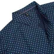 MPS-3014 Diamond Motif Cotton-Blend Casual Shirt