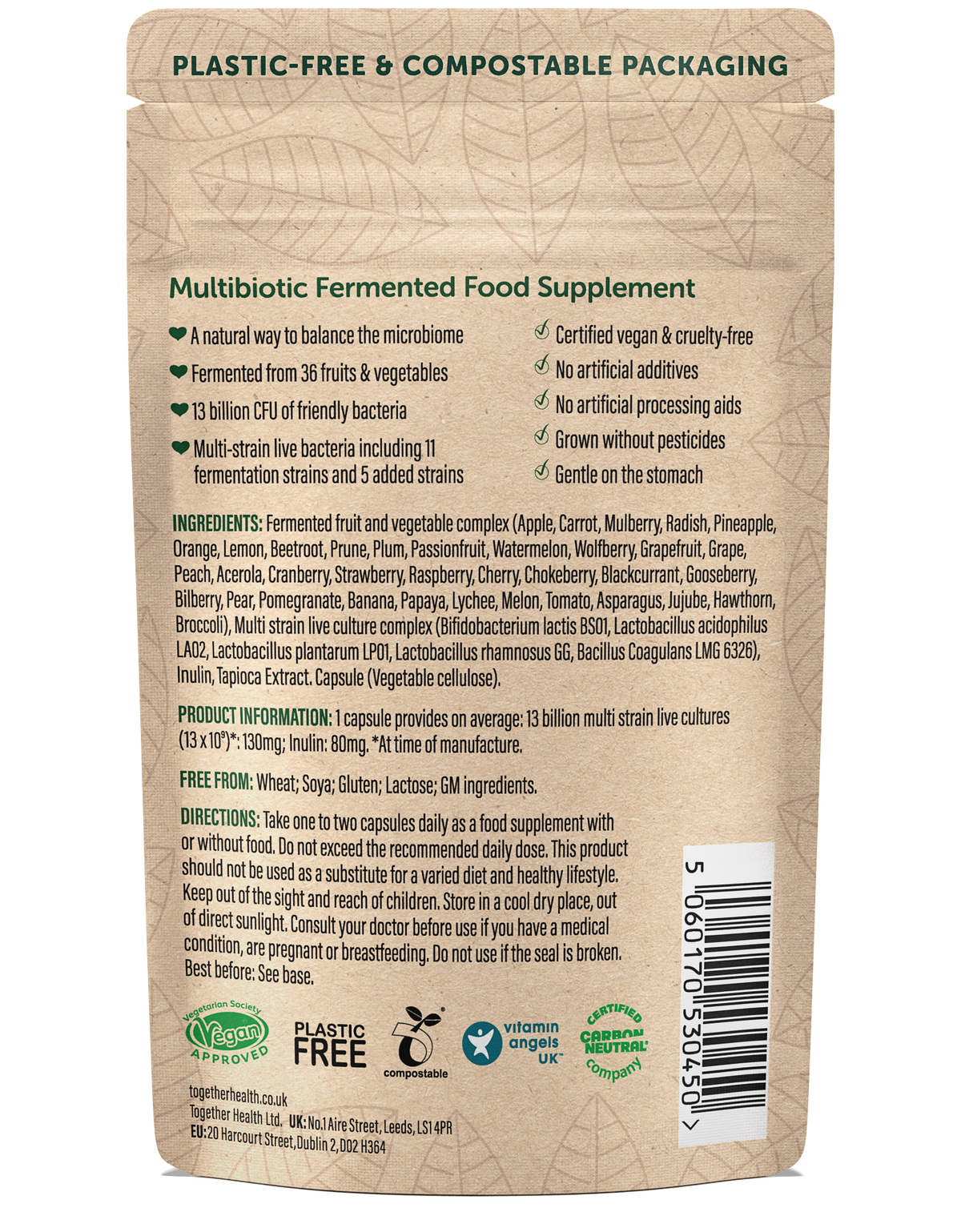 Together Health Multibiotic – Probiotic Supplement – Vegan