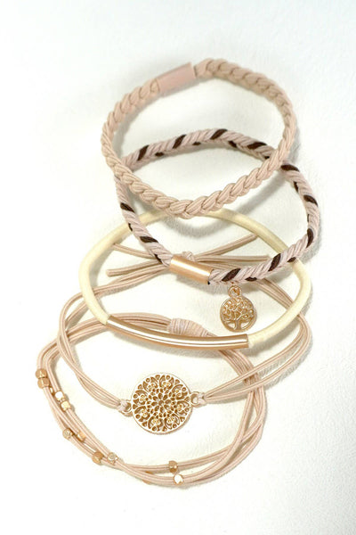 JOSSLYN BOHO DUAL FUNCTION KNOT BRACELET HAIR TIES