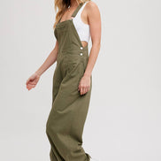 BLUIVY CARGO DRAWSTRING OVERALL JUMPSUIT