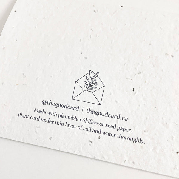 THE GOOD CARD Plantable Greeting Card - Welcome Little One