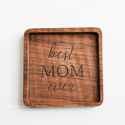 Walnut Wood Coasters - Home Decor & Gifts-2PC