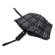SELINI Compact Black/White Line-auto open umbrella-UM3224-BK