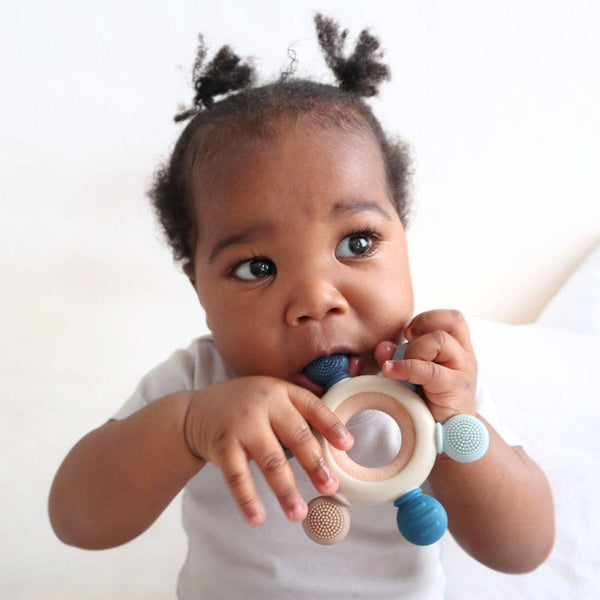 Baby bliss Teether Ring - Pink Tones