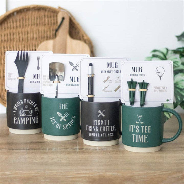 It's Tee Time Father's Day Mug with Golf Tees