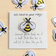 UPLIFTED Believe in Your Magic – Mini Card with Bee Patch