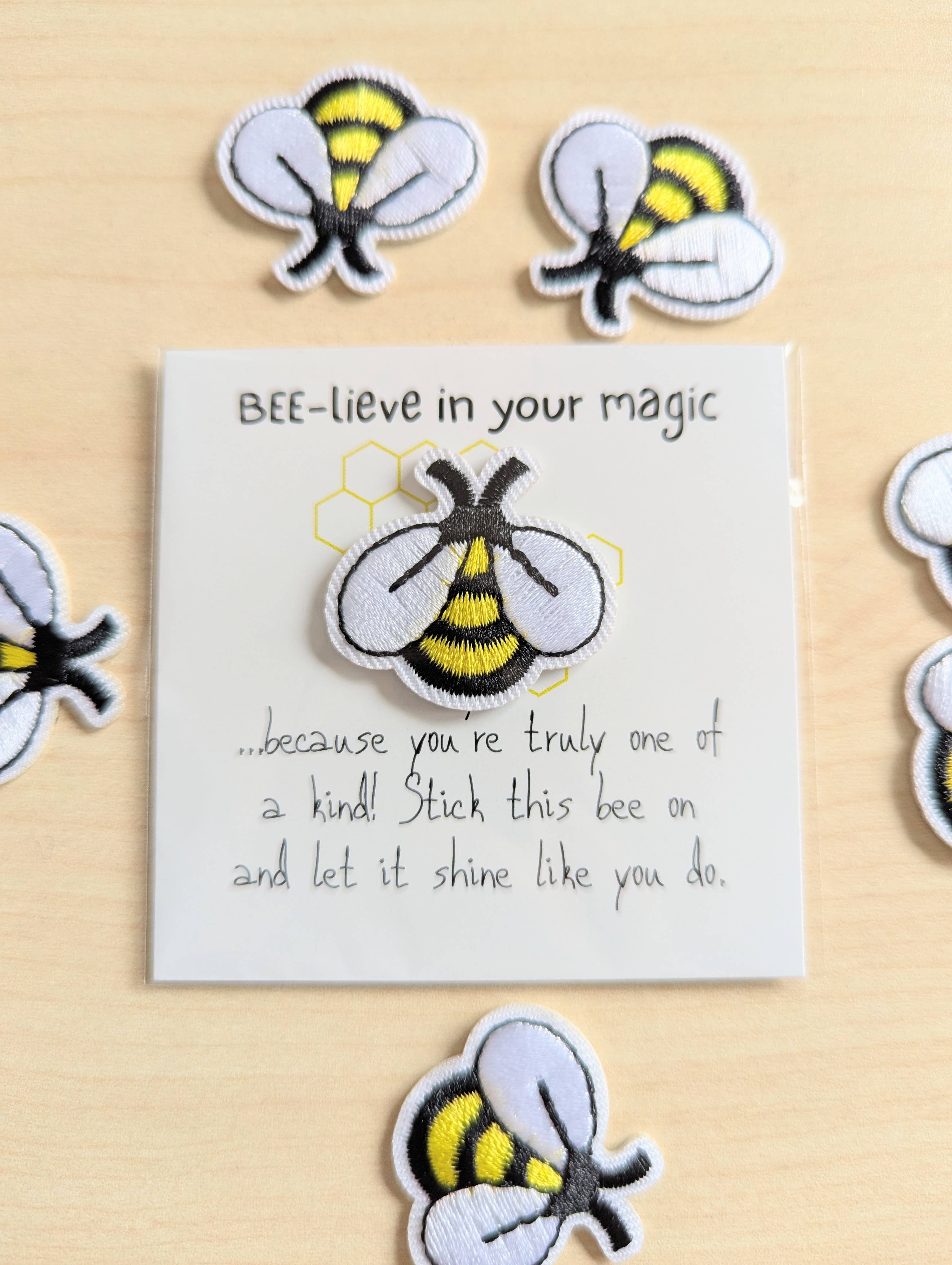 UPLIFTED Believe in Your Magic – Mini Card with Bee Patch
