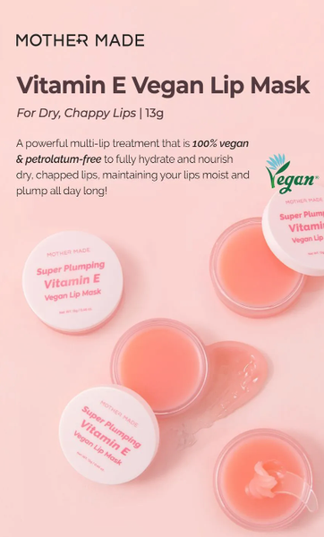 MOTHER MADE Super Plumping Vitamin E Vegan Lip Mask Balm