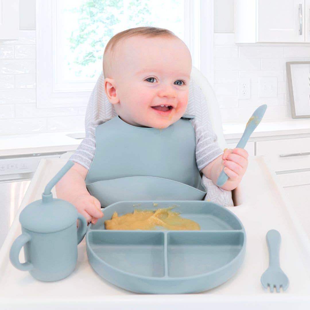 Baby bliss Infant Feeding Set, Baby Mealtime Gift Set with Box