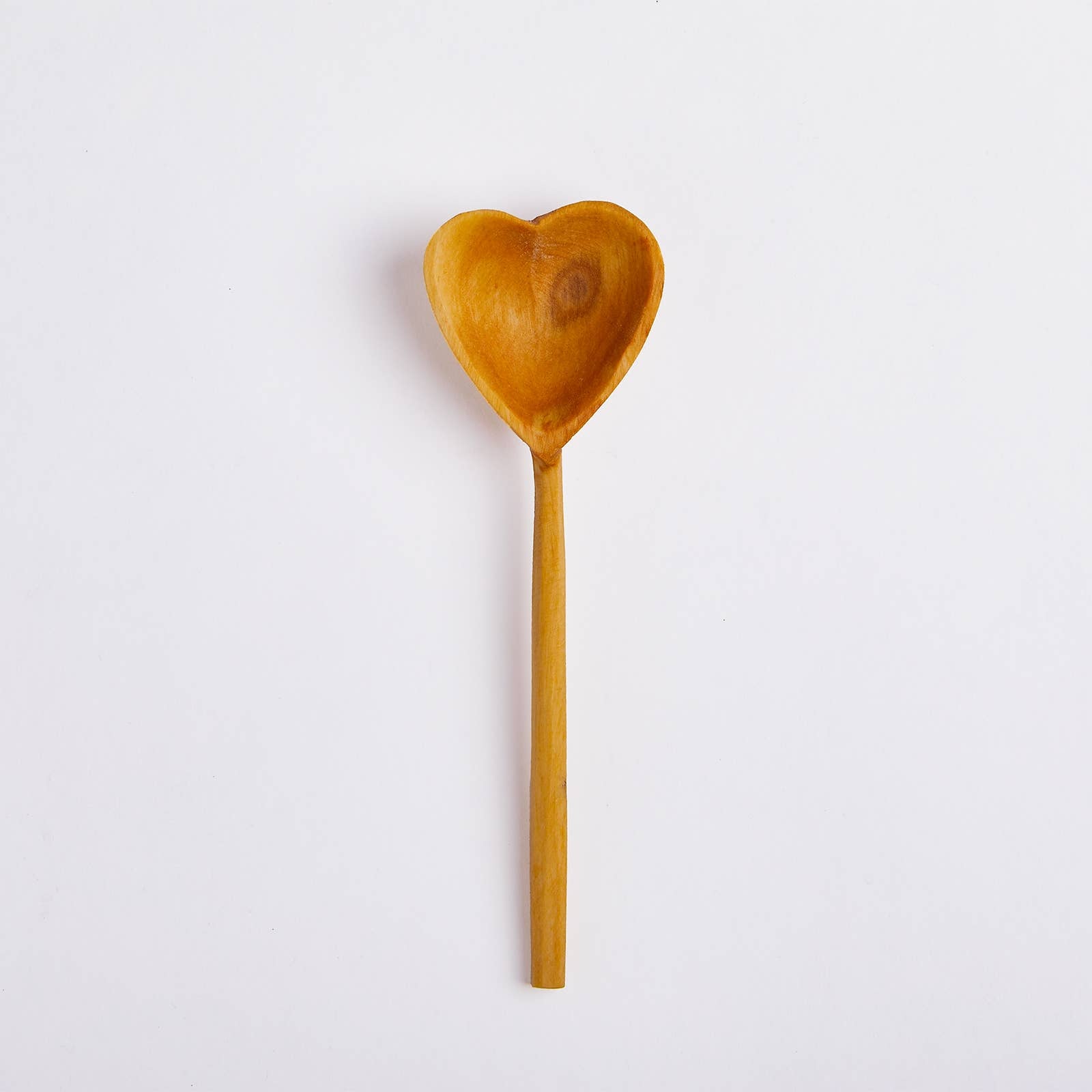 JUST TEA Hand-carved Heart Tea Spoon
