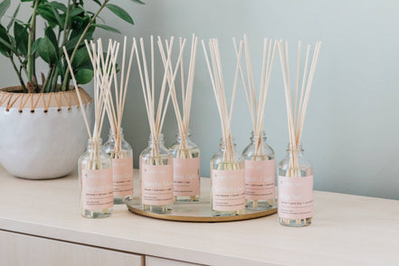 By Caley Joy Ruffled Linen | Reed Diffuser
