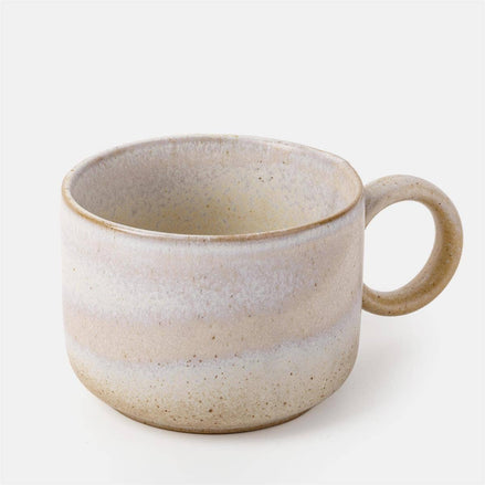 TRUU Reactive Glaze Ceramic Handled Mug , 6.2x4.1x3"
