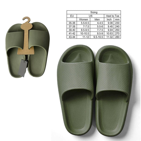 Bodico Adult Extra Plush Slides, 5 Sizes, 5 Colors