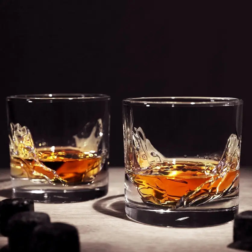 Grand Canyon Crystal Whiskey Glasses, Set of 2