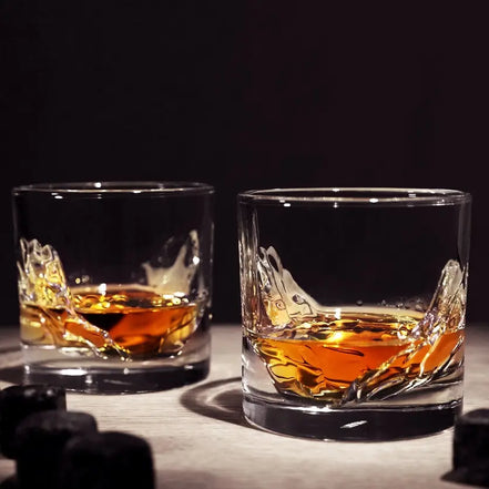 Grand Canyon Crystal Whiskey Glasses, Set of 2