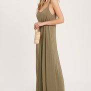 BLUIVY CRISS-CROSS BACK WIDE LEG JUMPSUIT