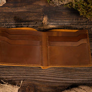 Leather Wallet,  Bifold Wallet, Handmade Wallet for Men