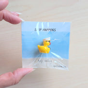 UNLIFTED INK Keep Sailing Mini Card | Nautical Duck Encouragement card