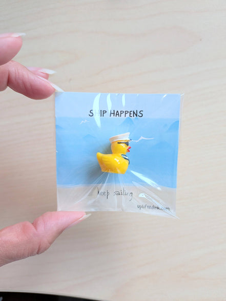 UNLIFTED INK Keep Sailing Mini Card | Nautical Duck Encouragement card