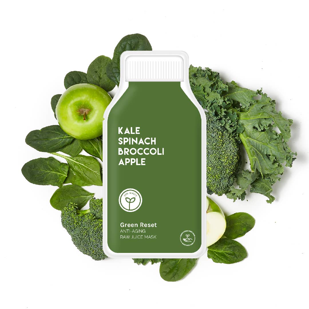 ESW KALE Green Reset Anti Aging Raw Juice Sheet Mask