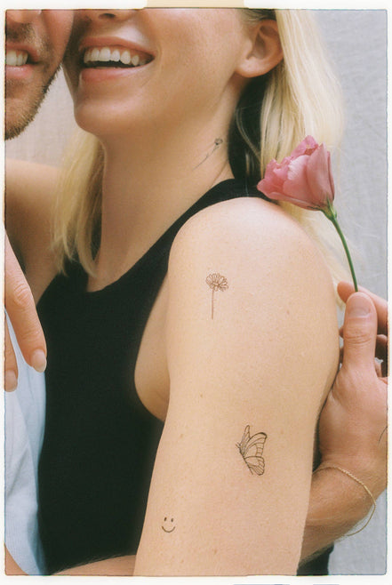 INKED BY DANI Blooming Temporary Tattoo Pack