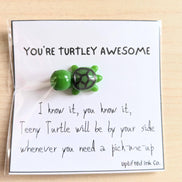 UNLIFTED INK Turtley Awesome Cheer-Up Card with Positivity Message