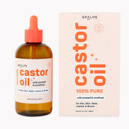 SPA LIFE Castor Oil 100% Pure - For Hair, Skin, Nails, Lashes & Brows