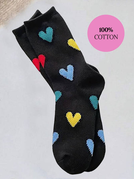 24 POPS HEART CASUAL SOCKS