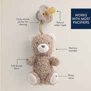 Bitzy Pal Natural Rubber Pacifier & Plush
