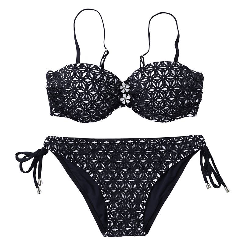 LAZYDAISYSWIMWEAR Streamlined Graceful Contour Elegance Bikini Set