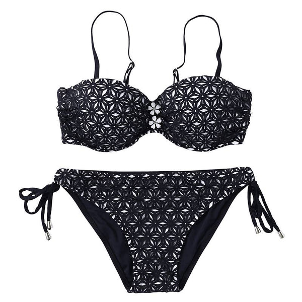 LAZYDAISYSWIMWEAR Streamlined Graceful Contour Elegance Bikini Set